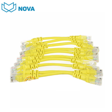 Dây Nhảy Cat6 0.5M Vàng Novalink NV-21101A | 24AWG, Đúc Sẵn, Bền Bỉ