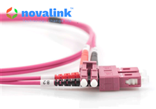Dây nhảy quang Multimode OM4 LC/UPC-LC/UPC DX 10m Novalink NV-61205A | Dây nhảy quang tốc độ cao