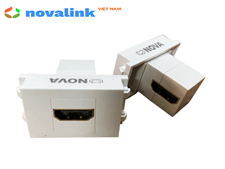 Hạt ổ cắm HDMI gấp 90 độ Nova lắp âm tường chính hãng