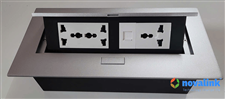 Hộp ổ cắm âm bàn Sinoamigo STS-212GST-2B chính hãng - điện mạng & đa năng