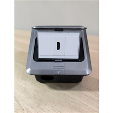 Hộp ổ cắm âm sàn HDMI SinoAmigo SPU-1L 3 Module màu bạc chính hãng