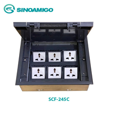 Hộp ổ cắm âm sàn sinoamigo SCF-245C cao cấp