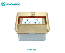 hộp ổ cắm âm sàn sinoamigo SFP-3B chống nước cao cấp