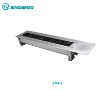 Hộp ổ cắm điện âm bàn Sinoamigo SMT-3 mở nắp tự động