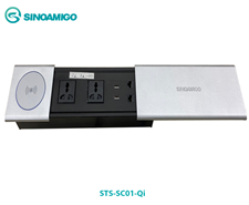 hộp ô cắm SinoAmigo  âm bàn  STS-SC01-Qi đa năng chính hãng