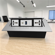 Hộp ổ điện âm bàn họp Sinoamigo STS-201GST-1 | Điện, HDMI, LAN, USB