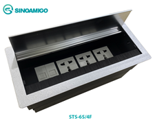 Hộp ổ điện âm bàn Sinoamigo STS-6S/F4  tích hợp ổ điện đa năng  LAN, HDMI, USB, Audio