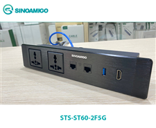 Hộp ổ điện lắp âm bàn Sinoamigo STS-ST60-2F5G đa năng