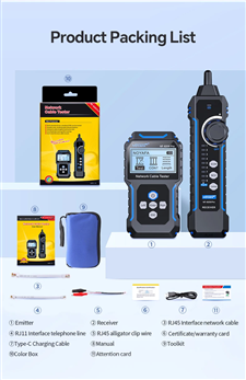 Máy Test Cáp Mạng NOYAFA NF-8209 Pro | Test PoE, NCV, Dò Dây Chính Xác