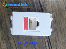 Nhân ổ cắm mạng Cat6 Novalink CC-04-00231 chính hãng | Chân mạ vàng 50U | Keystone cao cấp
