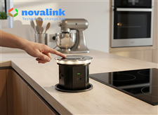 Ổ Cắm Âm Bàn Đảo Bếp Novalink WTWF-B | Sạc Không Dây, IP65