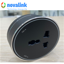 Ổ Cắm Điện 3 Chấu 13A Novalink  dùng cho  Thanh Ray Âm Tường, âm bàn Cao Cấp