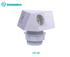 Ổ cắm điện âm bàn Sinoamigo STS-4D chính hãng