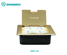 Ổ cắm điện âm sàn chống nước Sinoamigo SOP-127 dòng cao cấp