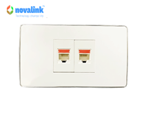 Ổ cắm mạng LAN Cat6 2 cổng âm tường Type 128 Novalink NV-21002WS