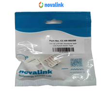 Ổ cắm, Nhân mạng Cat5E Novalink | Chân tiếp xúc mạ vàng 50U | Nhựa cao cấp CC-04-00230