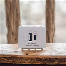 Ổ cắm sạc điện thoại âm tường, âm bàn Sinoamigo USB Type-A và USB Type-C  P21-QC1 chính hãng