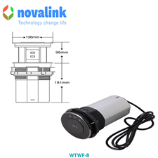 Ổ Điện Âm Bàn Bếp, bàn đảo  Novalink WTWF-B Cao Cấp | Mở Cảm Ứng