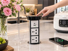 Ổ Điện Âm Bàn Đảo Bếp Nâng Hạ Tự Động Touch Smart Sinoamigo SMT-6S