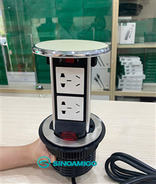 Ổ điện âm bàn đảo nâng hạ cơ Sinoamigo STP-1RW-2