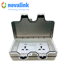 Ổ Điện Ngoài Trời Chống Nước Novalink NV-OW46 | IP66