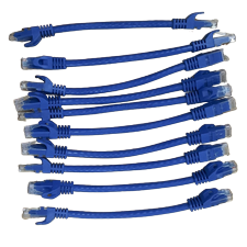 Patch cord, Dây nhảy, cáp mạng đúc Cat6 dài 0.5m NV-20101A, 100% đồng, 24AWG, Pass Fluke, màu xanh