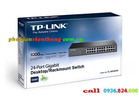 Switch chia mạng TP-LINK TL-SG1024D 24-Port Gigabit
