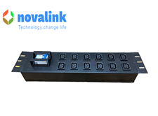 Thanh nguồn PDU 12 cổng C13 Novalink mã NV-66207A chuẩn 19inch