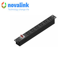 Thanh nguồn PDU 6 ổ cắm đa năng,16A NOVALINK NV-66201 chính hãng