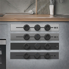 Thanh ray lắp điện âm bàn Sinoamigo SPT-1AS-50-K màu bạc tích hợp cổng HDMI LAN cao cấp